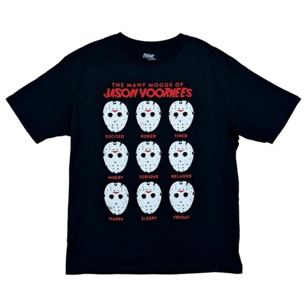 Men's nwt Friday the 13th Jason Mood Graphic T-Shirt - Black